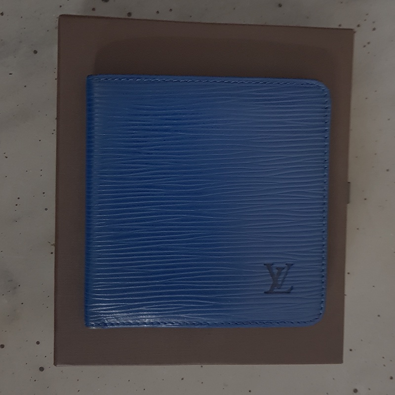 PRELOVED DOMPET PRIA LOUIS VUITTON ORI EPI LEATHER WALLET WARNA NAVY