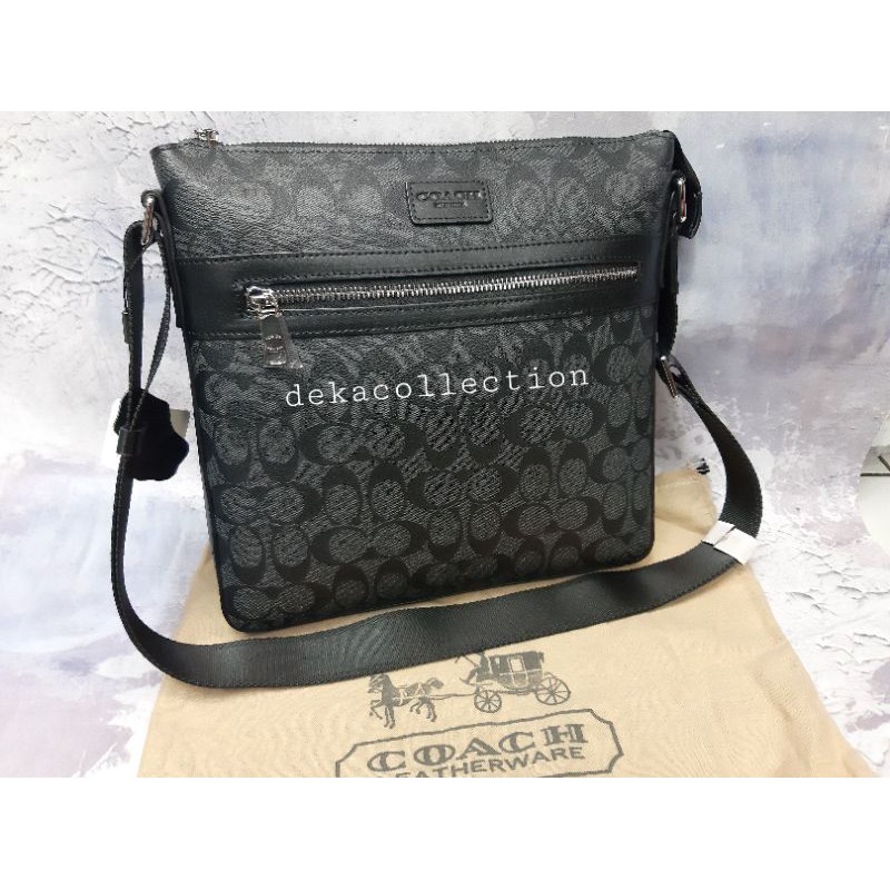 TAS SELEMPANG PRIA COACH KULIT ASLI IMPORT
