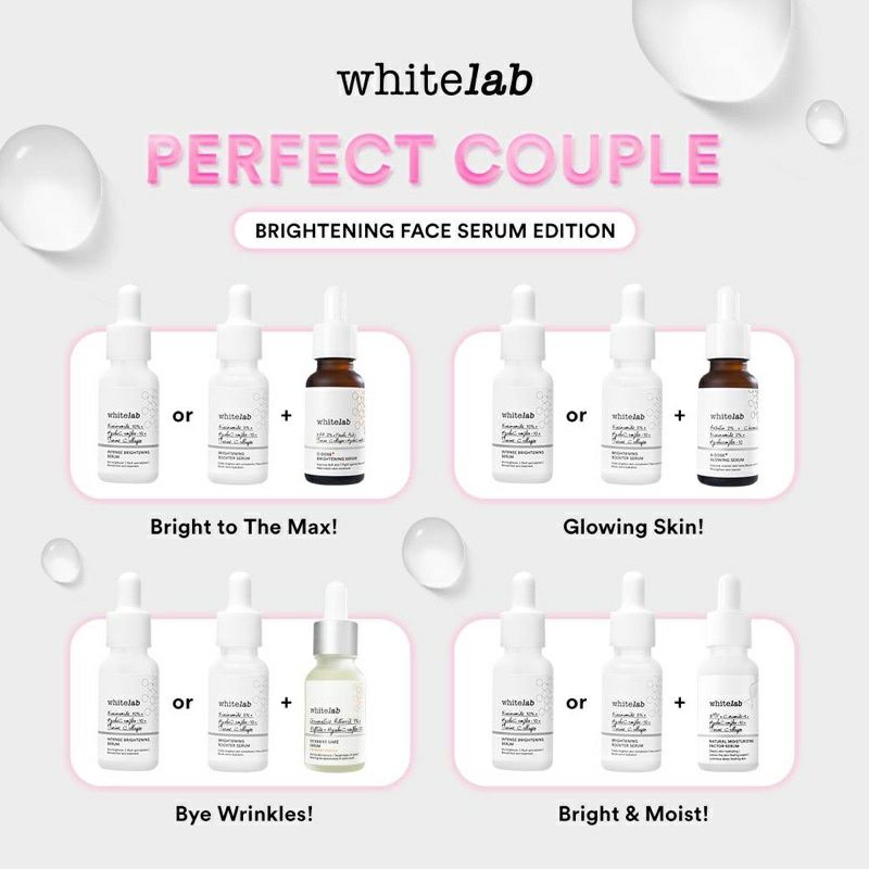 Whitelab Intense Brightening Face l A-Dose Glowing l Booster l Real Barrier l Age Correxion Firming l Natural Moisturizing Factor l C Dose l Peeling l Acne Calming l Care Serum 20mL