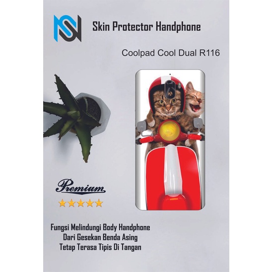 2pcs Garskin HP Coolpad Cool Dual R116 Motif GG - Custom motif via chat