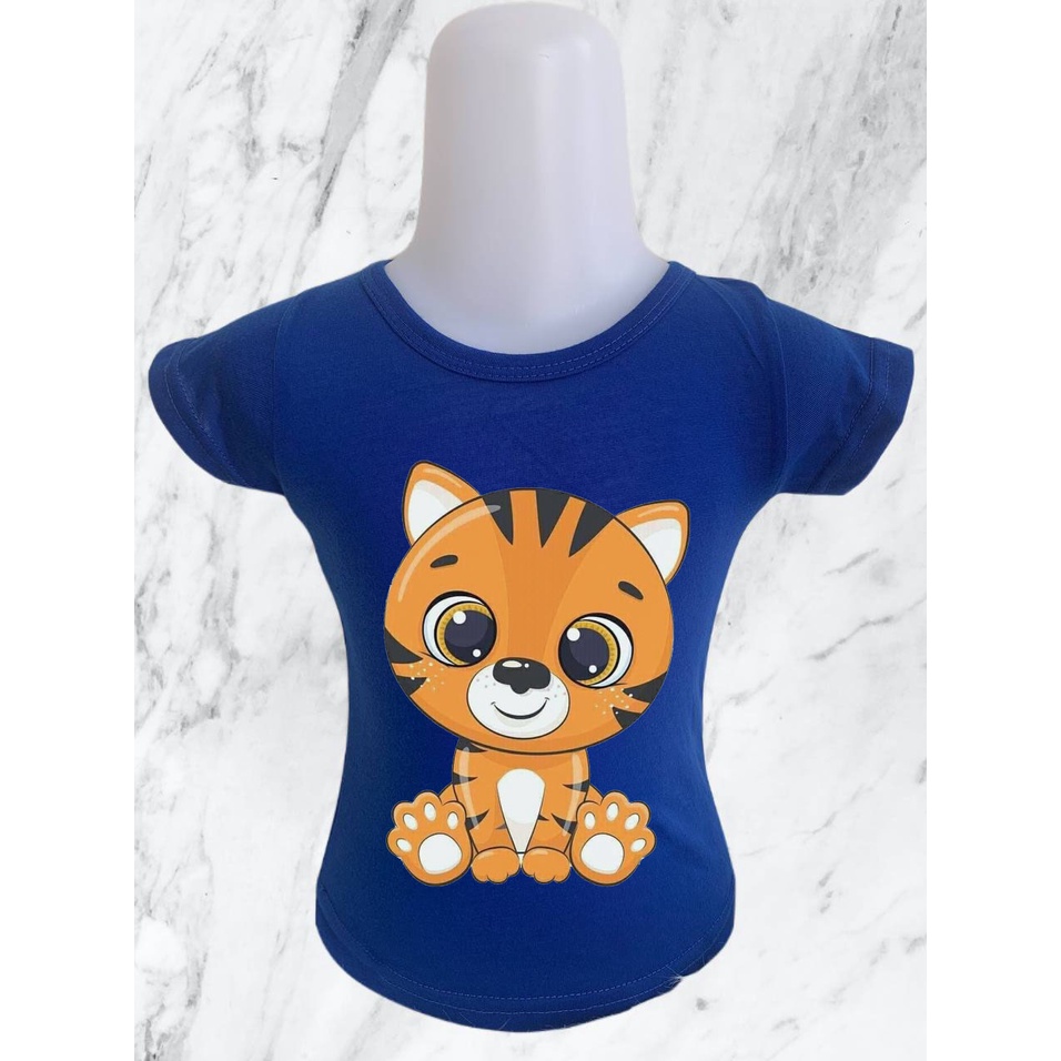 BAYAR DITEMPAT / BISA COD - GO KIDS - Baju Kaos Anak Umur 1 - 6 Tahun Motif Tiger Harimau / Baju Anak Kartun