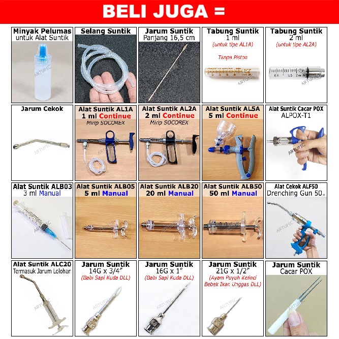 Karet Alat Suntik 2A Spareparts Syringe Ring Rubber untuk AL2A seperti Socorec 2 ml Artupic