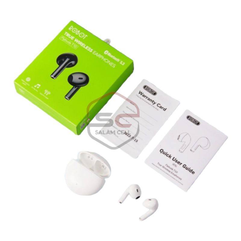 Headset Bluetooth Tws Robot Flybuds T20 Bluetooth 5.3 Garansi Resmi