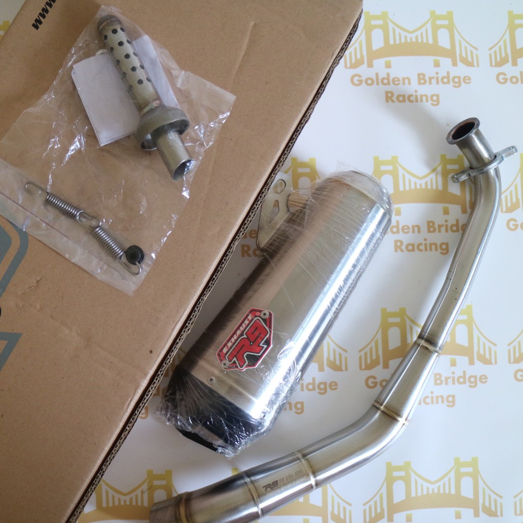 Knalpot R9 New Alpha Fullsystem AEROX 155 Original R9