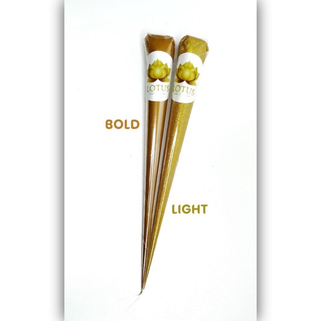 LOTUS GOLD HENNA ECER / henna gold untuk kulit