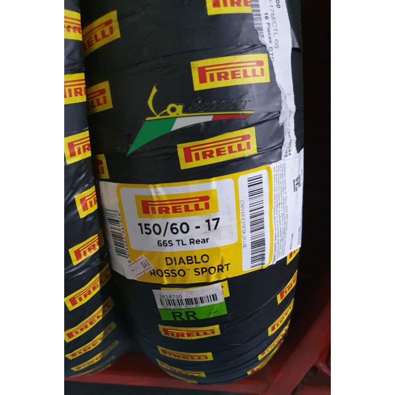 Ban Pirelli 150 60 - 17 Diablo Rosso Sport untuk R25 Cbr250 NINJA Rear Ban Belakang Motor sport