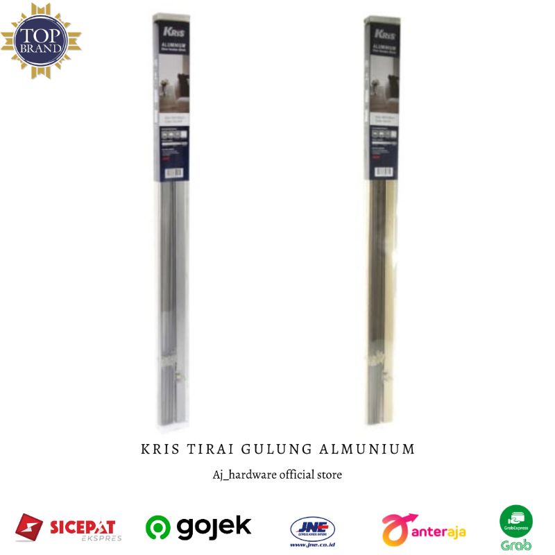 Kris Tirai Gulung Aluminium 90x180 Cm