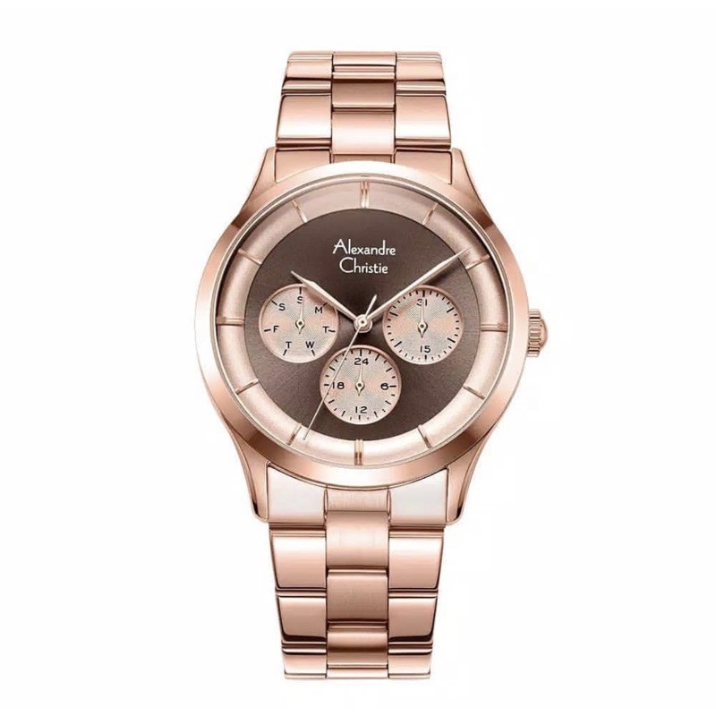Jam Tangan Alexandre Christie Ac 2889 Original Rosegold