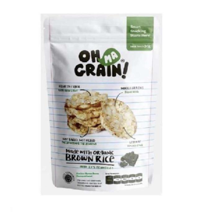 

Sale Oh Ma Grain Popped Rice Crackers Seawed 50 G Diskon