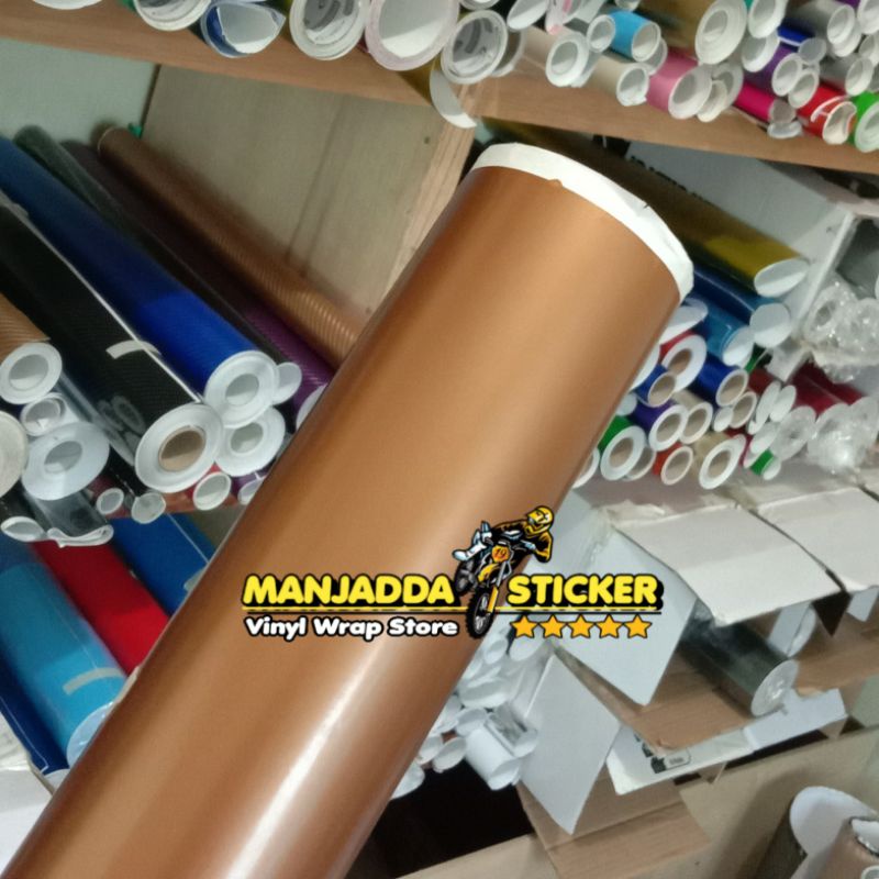 STIKER SKOTLET MOTOR WARNA GOLD COOPER KUALITAS PREMIUM