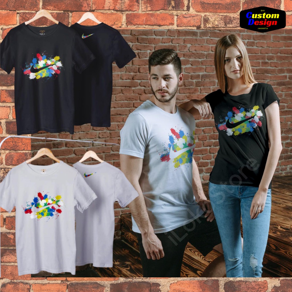Kaos Nike DTG printing NSA 7200/Kaos Wanita Sablon DTG Satuan/Kaos Custom Sablon DTG Premium Cotton