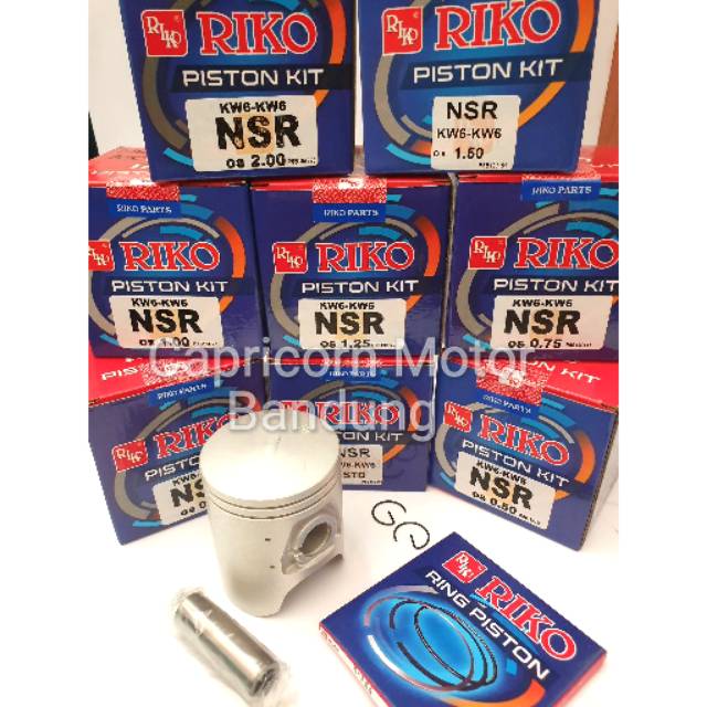 Piston Kit NSR RIKO SET oversize STD 25 50 75 100 125 150 175 200