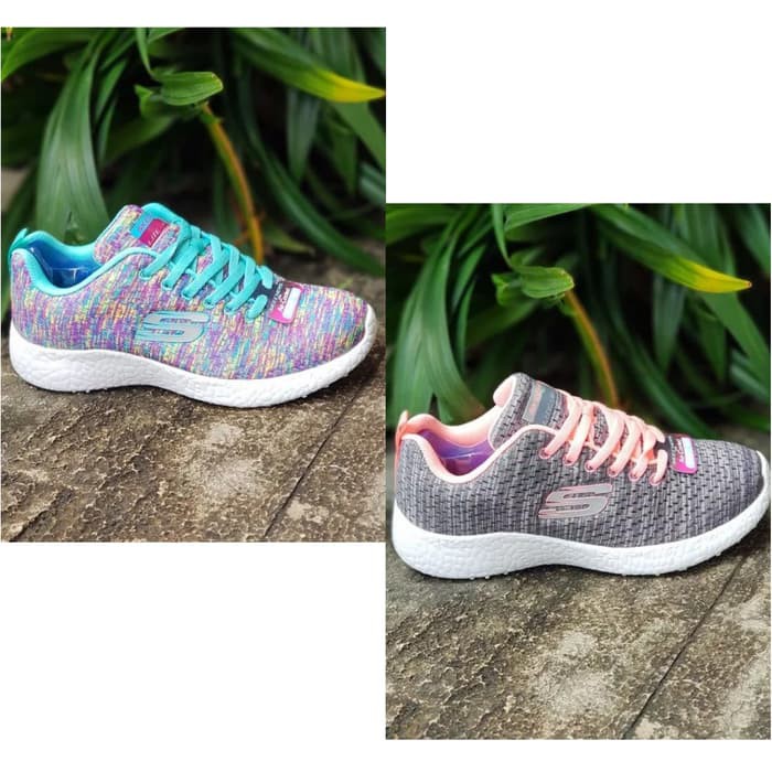 Best Promo Sepatu Wanita Skechers/Skecher/Sketchers/Sketcher Burst Lace Sports