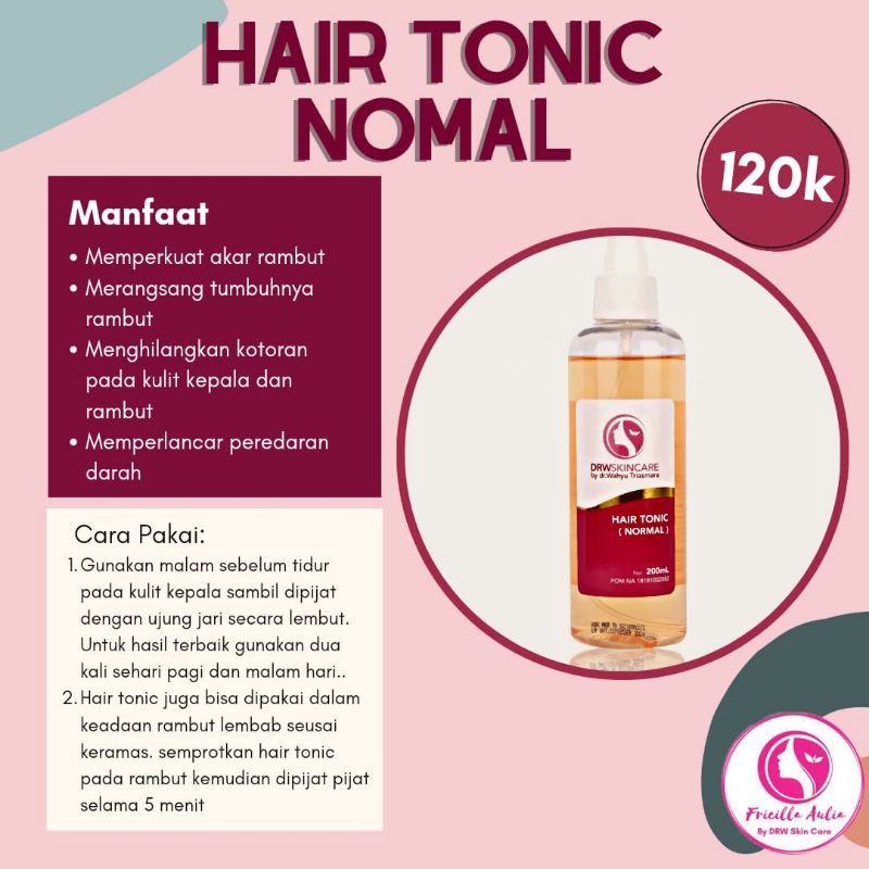 HAIR TONIC RONTOK/ HAIR TONIC DRW SKINCARE / HAIR TONIC NORMAL