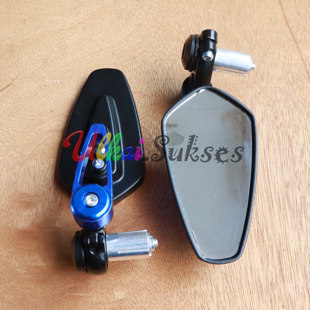 Spion Jalu Stang Motor l Variasi Aksesoris Setang Bawah Bar End Oval CNC PNP Spion Bawah Stang Spion Balap Universal Murah