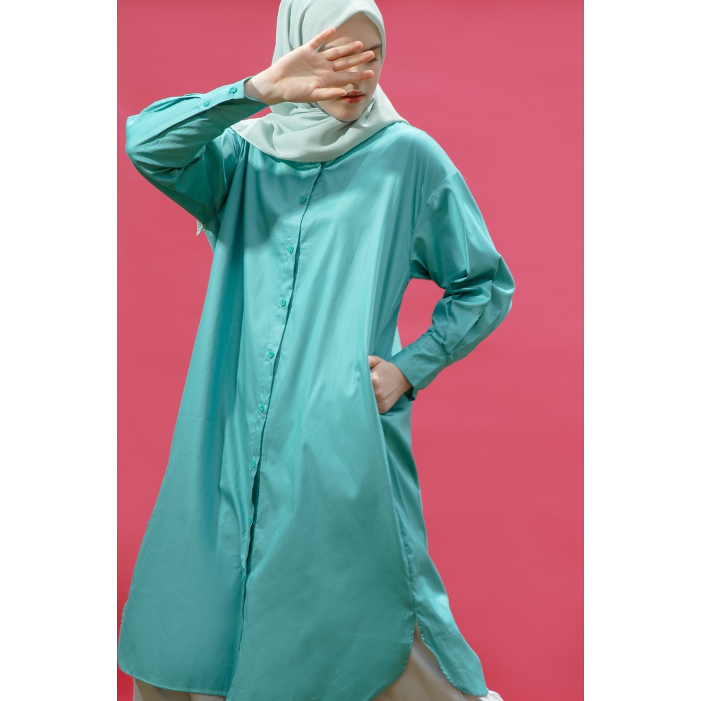 Cottoncut Gwen Long Shirt Kemeja Tunik