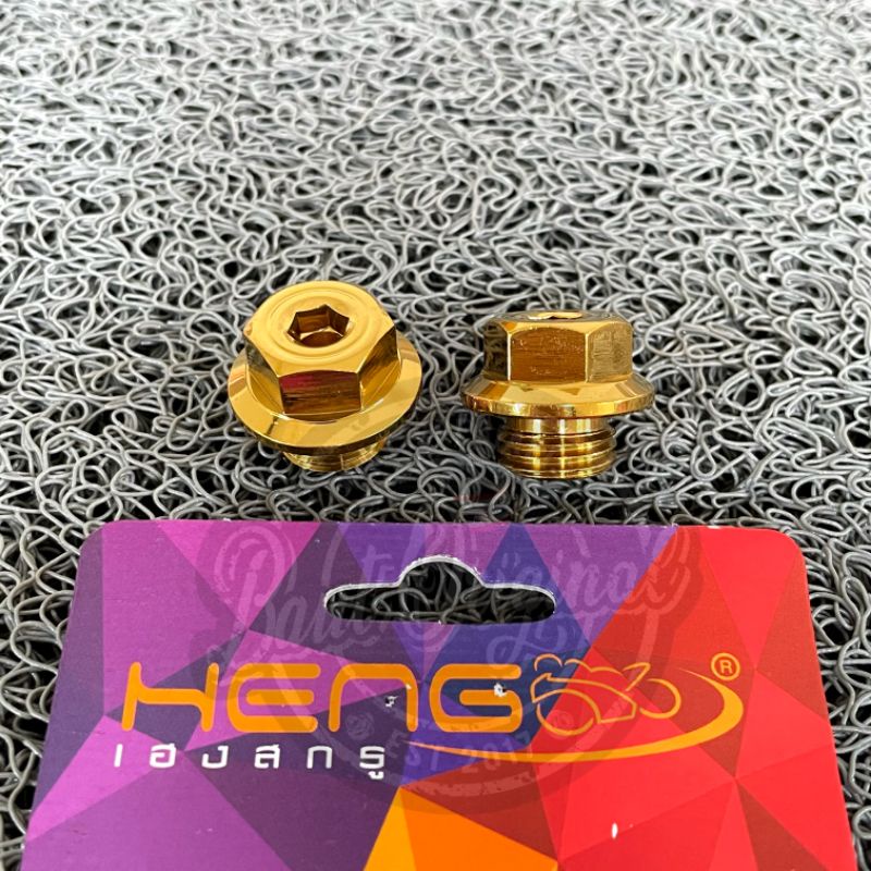 Baut probolt oli gardan 2 kunci yamaha gold stainless heng thailand original