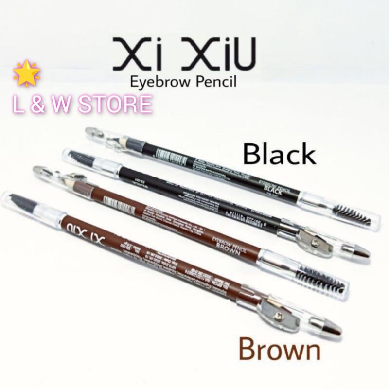 Xi Xiu Eyebrow Pencil | XIXiU Pensil Alis 2 in 1 Eye Brow/Pensil Alis Mata