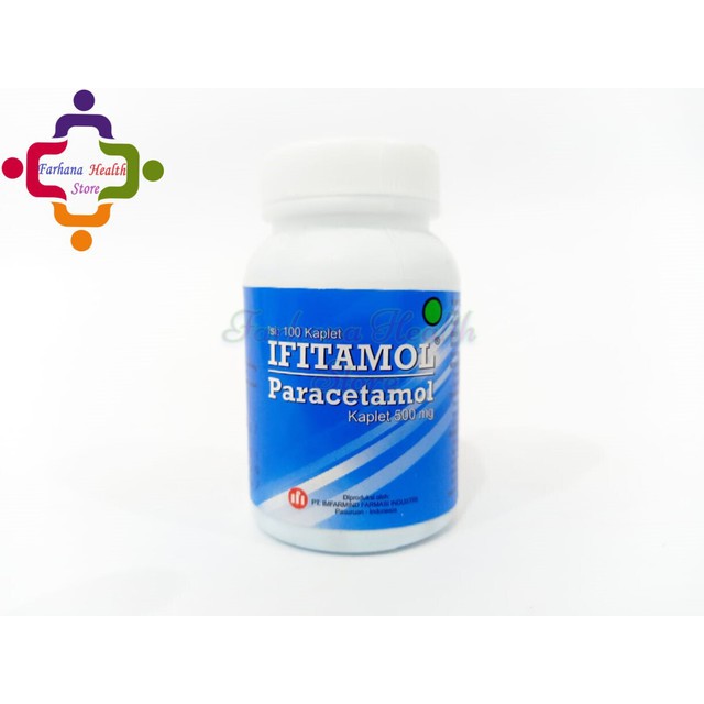 Original Ifitamol 500 mg Pot 100 Tablet / Paracetamol Pot