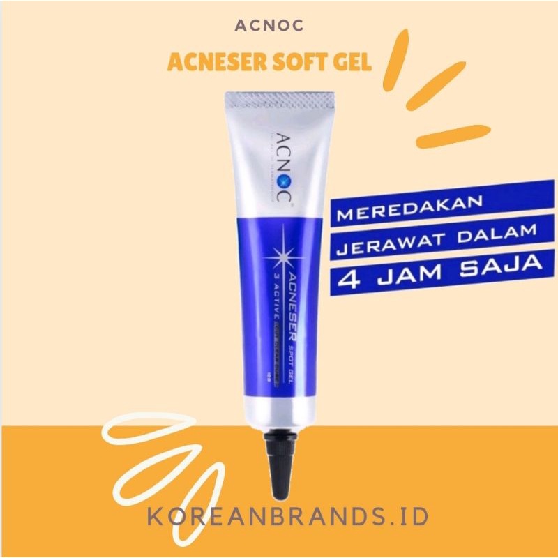 Jerawat reda dalam 4 jam saja! ACNOC Acneser Spot Gel 15G [FREE All Hybrid Essence