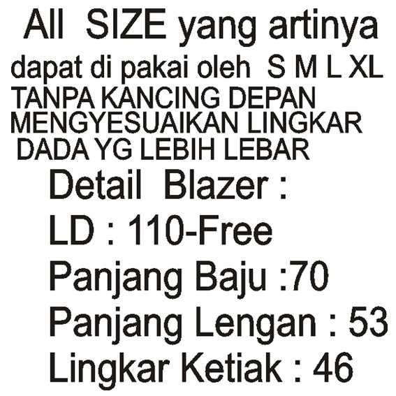 ASY  II BLAZER MOTIF ZARA II LINEN KOREA IMPORT II BLAZER BERSCKHA