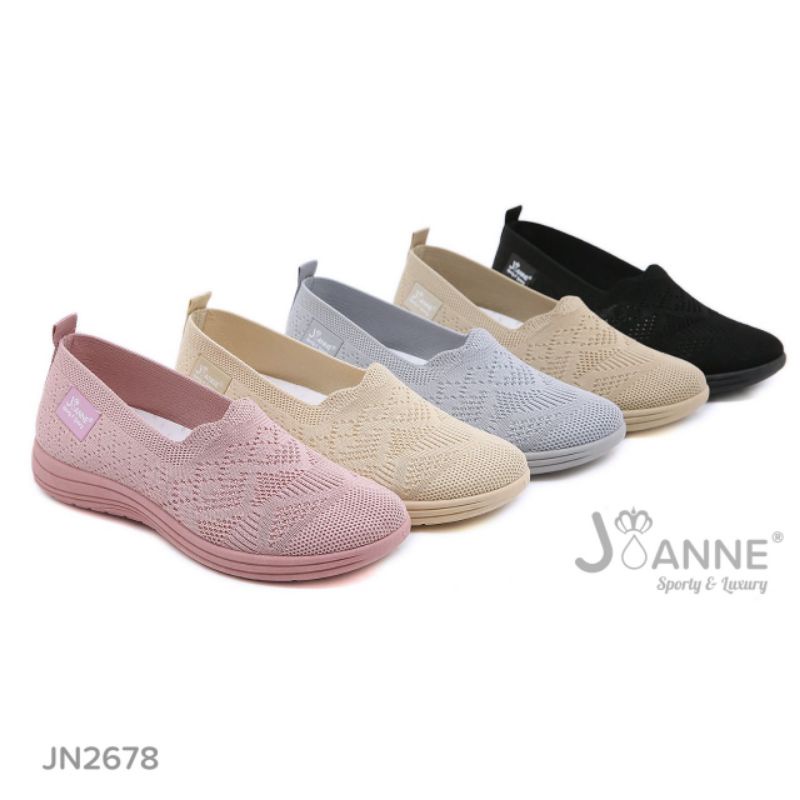 [JOANNE] Sepatu Flyknit Flat Shoes JN2678