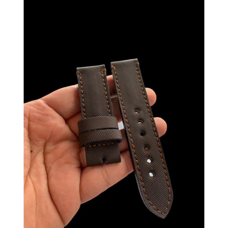 New produk Strap Tali Jam Tangan Kanvas di lapisi kulit size 22mm