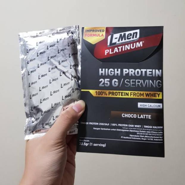 Terbaik L-Men Platinum High Protein 25Gr Per Serving Susu Whey Fitness Lmen