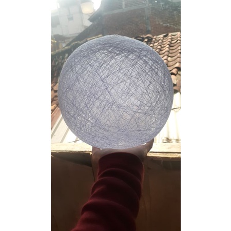 Lampion Benang 25cm/Bola benang/Bahan DIY/Dekorasi Imlek