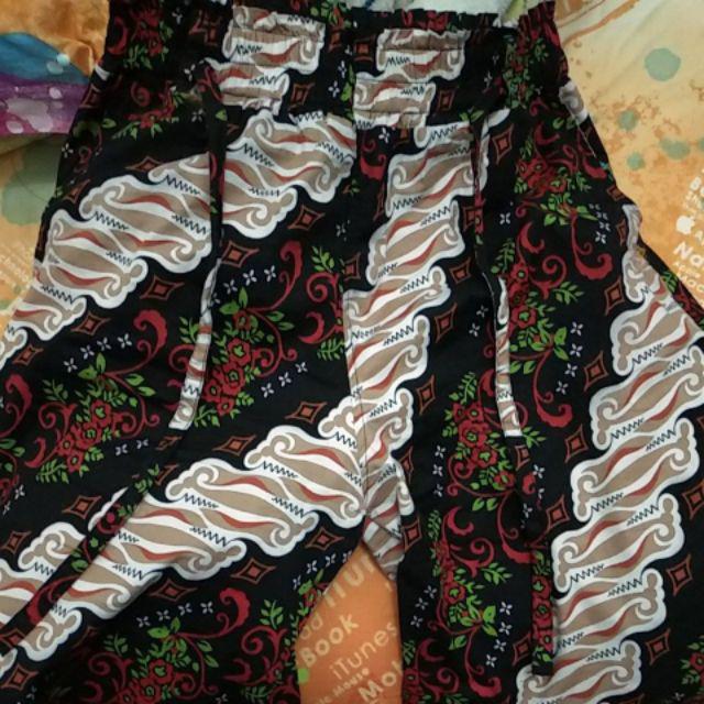 Zahra Celana Kulot Pendek Batik 7per8 Wanita Fit To Xxl
