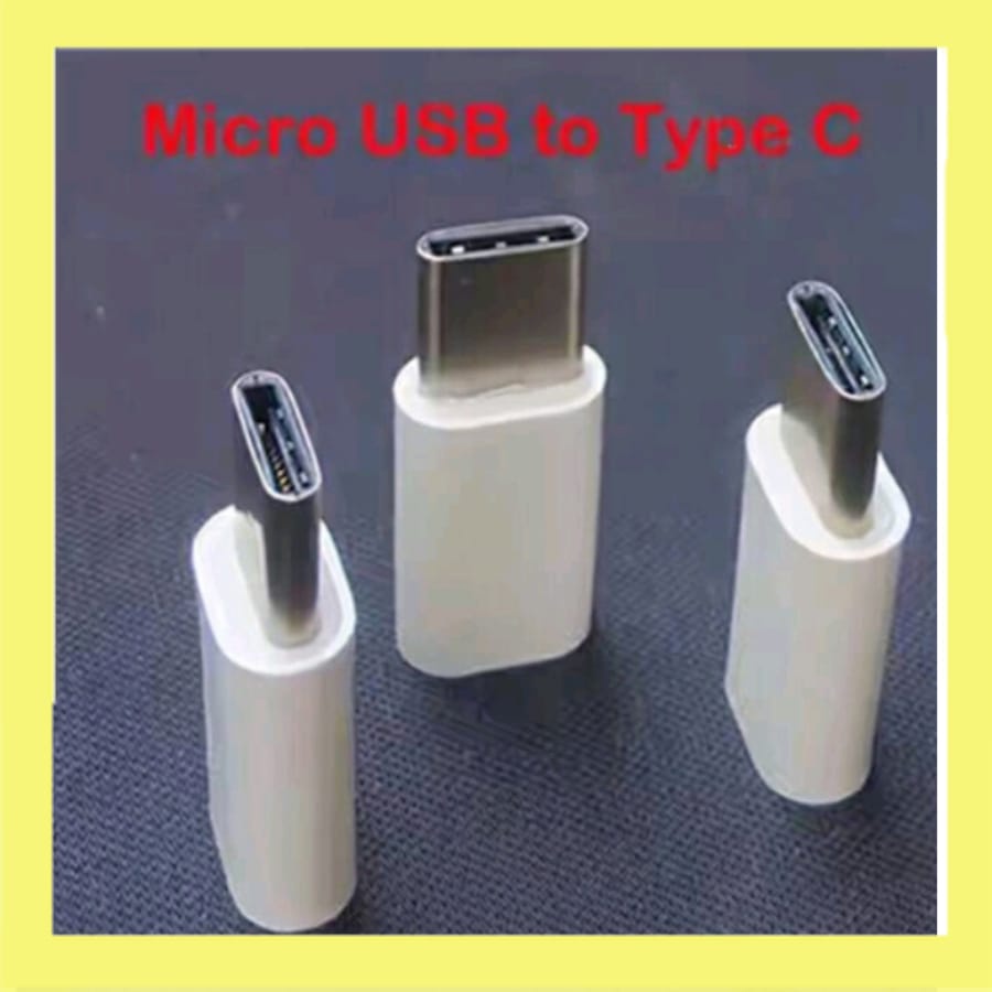 Converter Adapter Micro to  Type C dan Connector Micro to Iphon