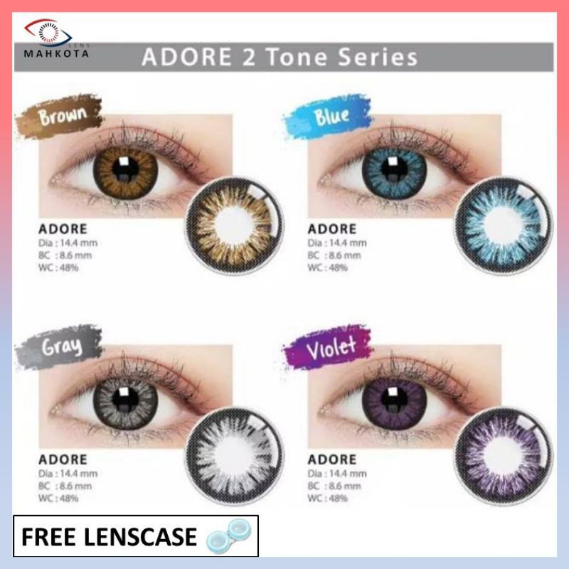 SOFTLENS LC ADORE MINUS (-3.25 s/d -6.00) BY IRISLAB 14.4MM / GREY BLACK BROWN / LIVING COLOR / Soflen Softlen