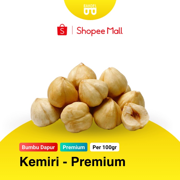 

Kemiri Premium (Harga Per @100gr) - Bakoel Sayur Online