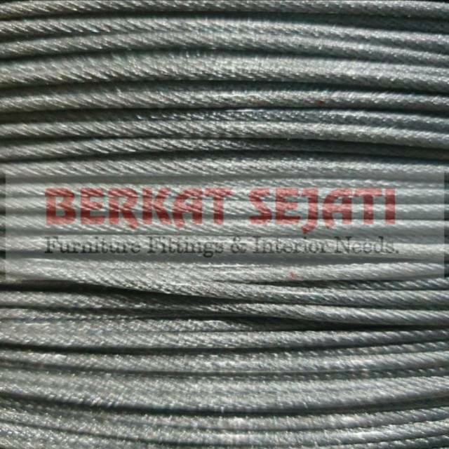 Jual Tali Kawat Baja Kabel Seling Sling Mm Lapis Pvc Steel Wire Rope Anti Karat