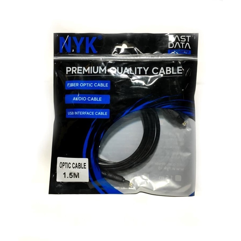 Kabel Fiber Optic Audio NYK 1.5m Audio Cable Optical Optik