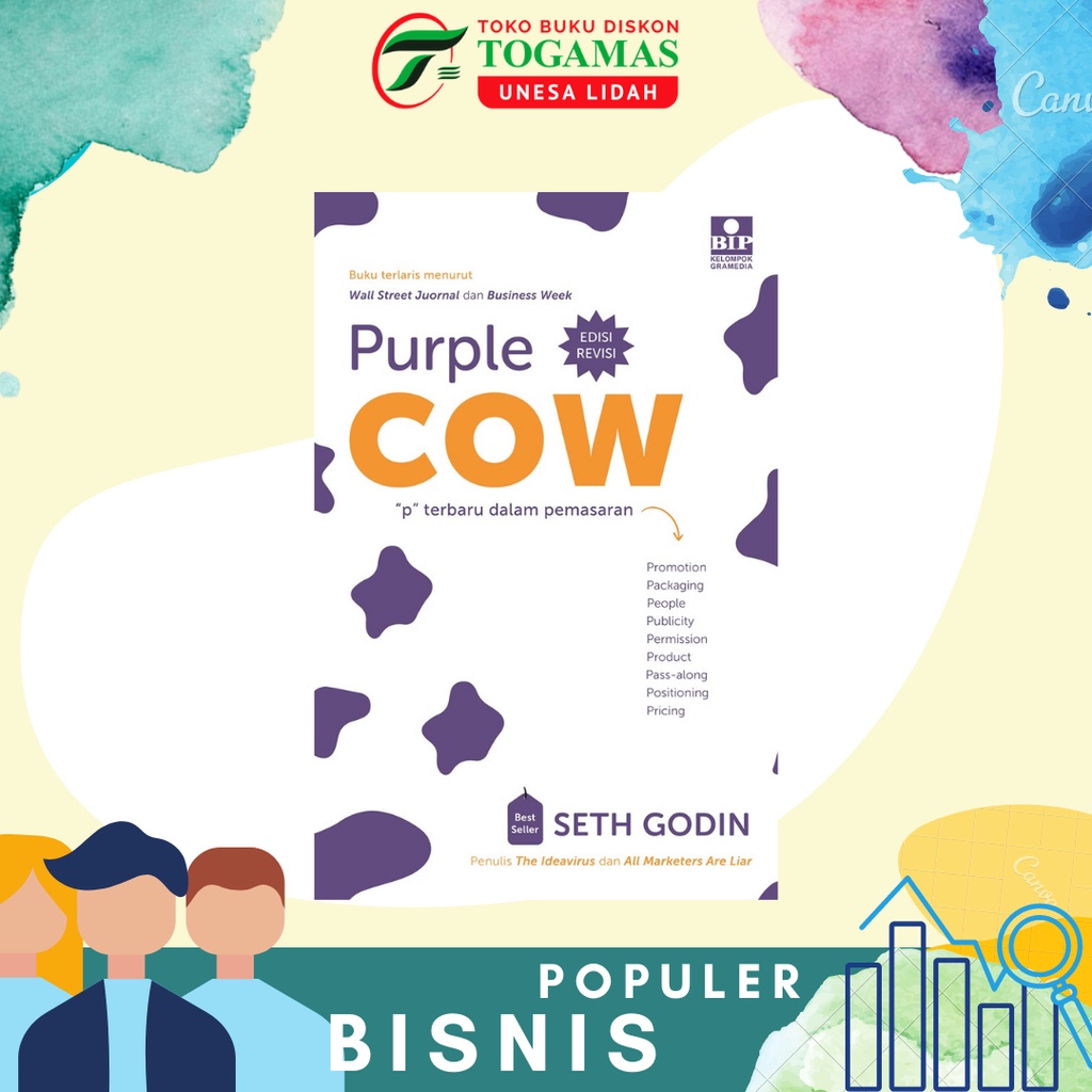 PURPLE COW (COVER 2021) // THIS IS MARKETING: ANDA TIDAK AKAN TERLIHAT SEBELUM ANDA BELAJAR MELIHAT KARYA SETH GODIN