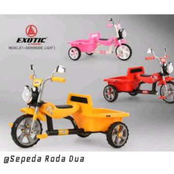 Mainan Sepeda anak roda tiga 3 Tricycle baby stroller kereta bayi motor motoran Exotic ET 5999