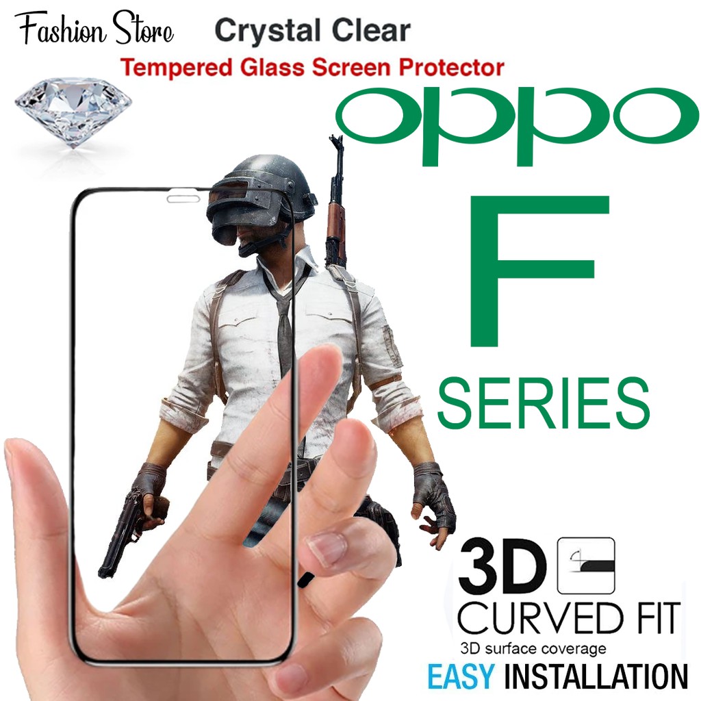 OPPO F SERIES TEMPERED GLASS 5D/6D/9D F1/F1+/R9F11/F11PRO/F15/F3/F5/F7/F9/K3/RENO10