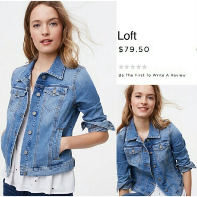 (N060) Loft blue denim jacket
