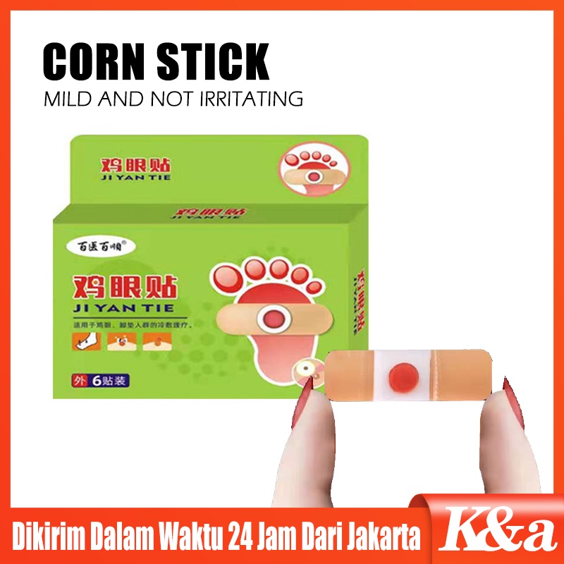 6Pcs/Set Plester Mata Ikan /Penghilang Kutil / Penghilang Mata Ikan / Kapalan / Foot Corn Removal / Jiyantie