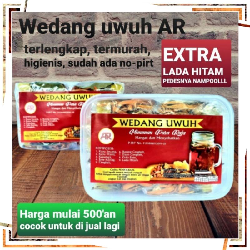 wedang uwuh ar terlengkap, ter enak, termurah, higienis, sudah ada pirt