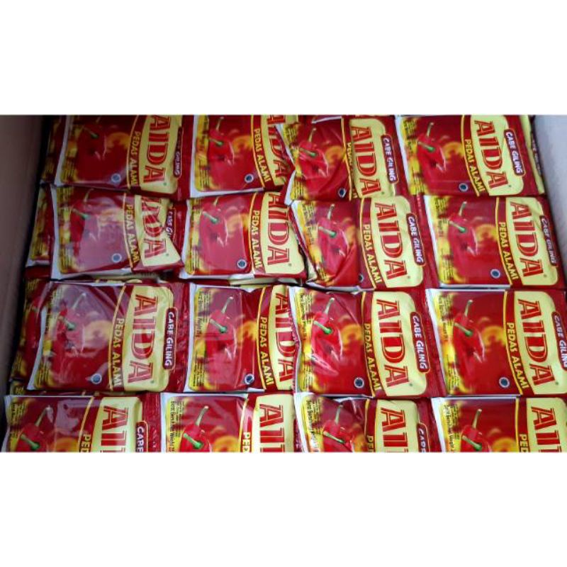 

cabe bubuk aida pedes bingit 25 gr