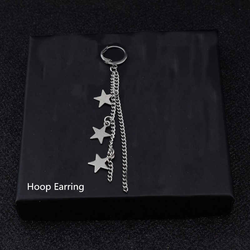 GOT7 Kim YuGyeom Star Pendant Earrings Chain Tassel