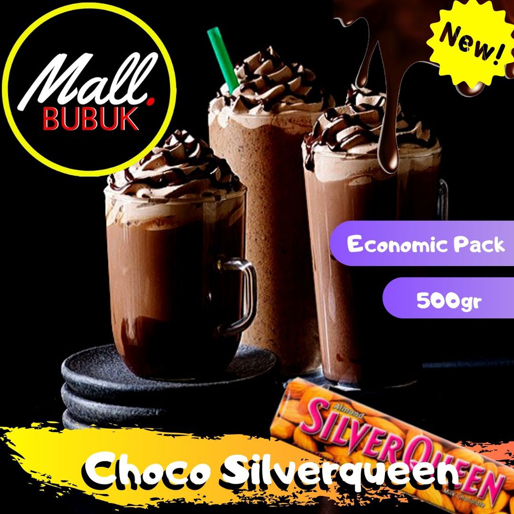 

500 GRAM - Bubuk rasa CHOco SILVERQUEEN 500gr - Bubuk rasa CHO SILVERQUEEN - bukan merk silverqueen mb