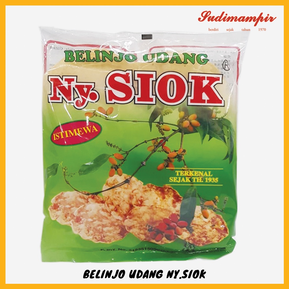 

Emping Melinjo Mentah Manis Udang Ny. Siok (200 gram) - Oleh Oleh / Makanan Ringan Surabaya