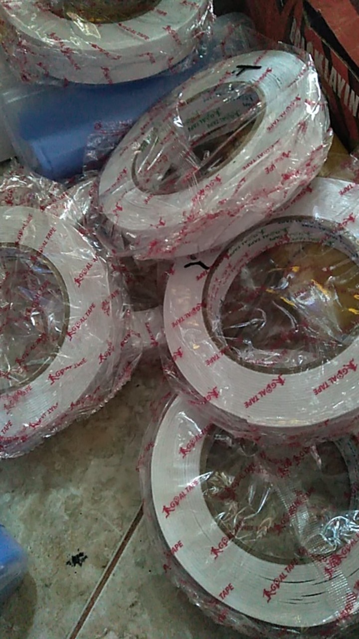 Double Foam Tape Putih 1 Inch (22mm X 6 Meter)  Busa Putih Daya Rekat Kuat