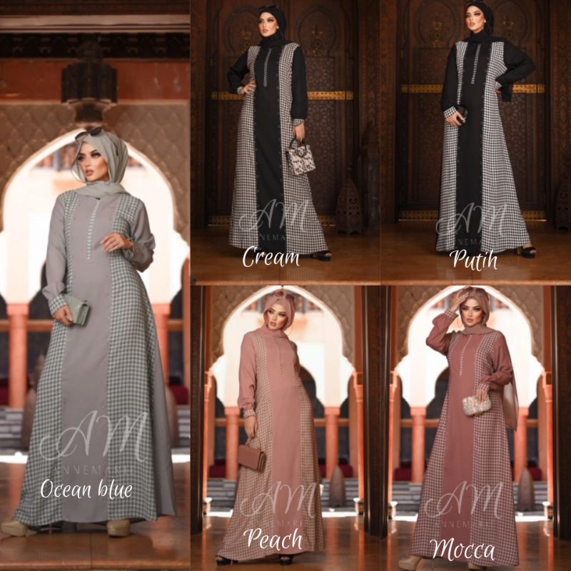 ANNEMARIE 03 DRESS AMORE BY RUBY ORI GAMIS TERBARU DRESS MUSLIM BAJU WANITA