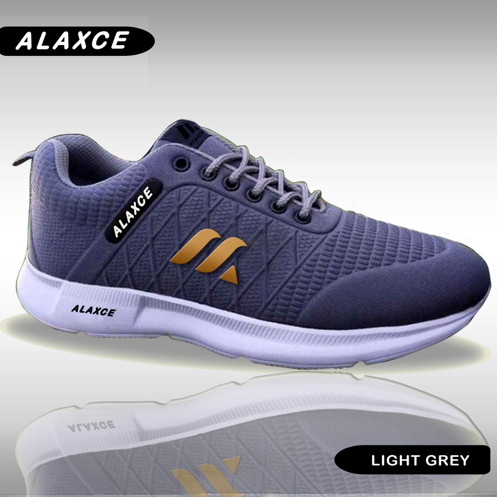Sepatu alaxce pm pria wanita  dewasa terbaru 2022 ligh grey size 36-43 casual olahraga // sneakers // sekolah kekinian keren buat gaya
