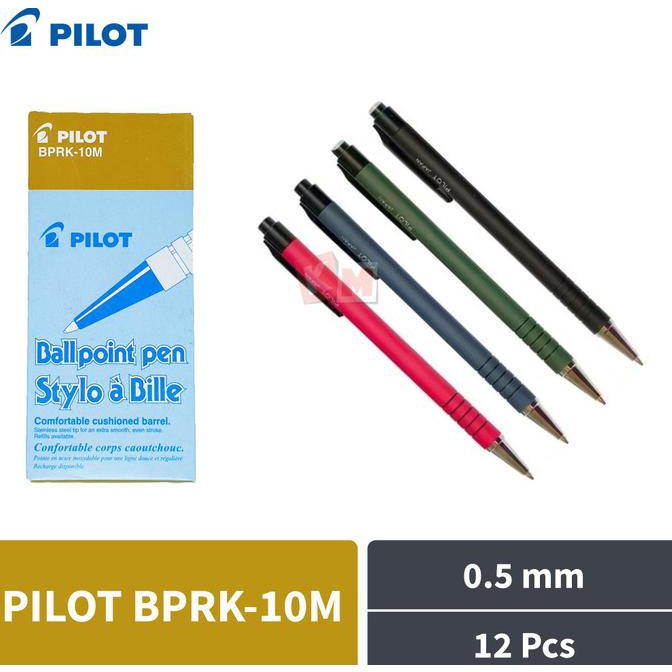

Populer] Pulpen Ballpoint Pena Pen Pilot Bprk-10M Cetek 0.5 Mm Hitam 12 Pcs