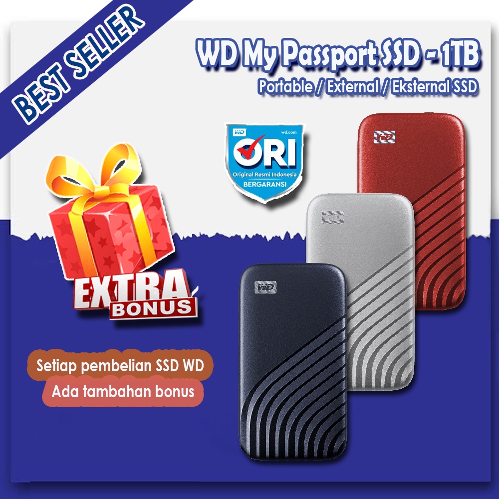 WD My Passport SSD 1TB - Portable Eksternal External SSD